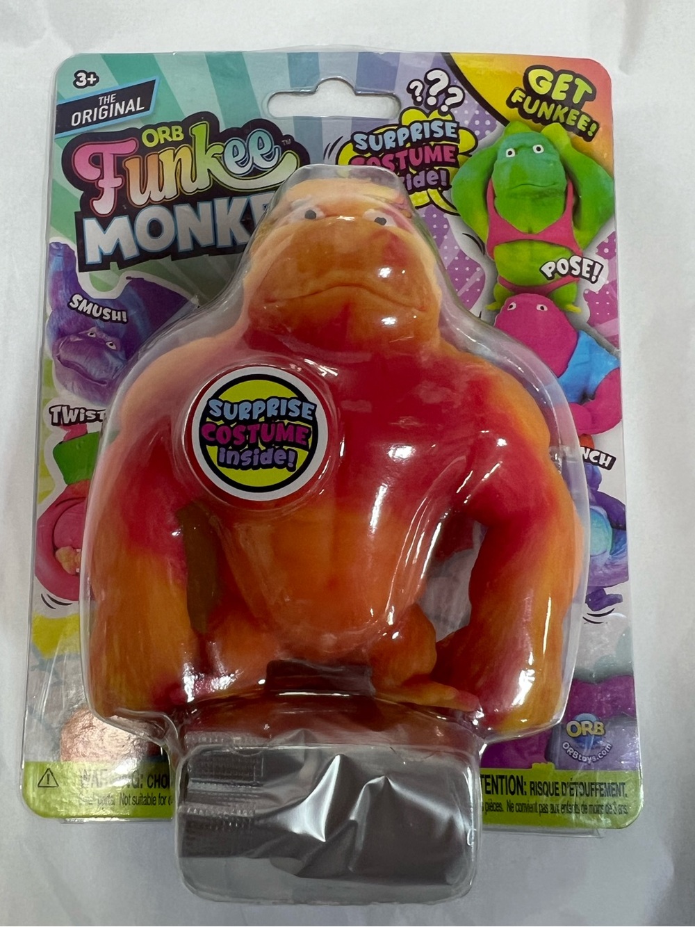 Funkee Monkey Monkee Fidget Squishy NWT